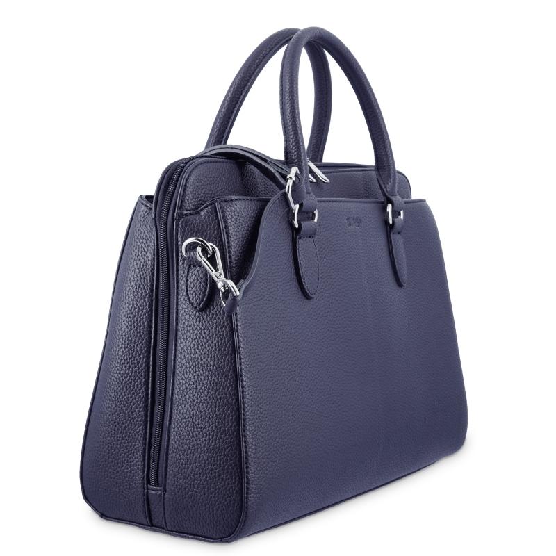 El Potro Bolso Shopping 3 Cremalleras De El Potro Color Azul-Siena