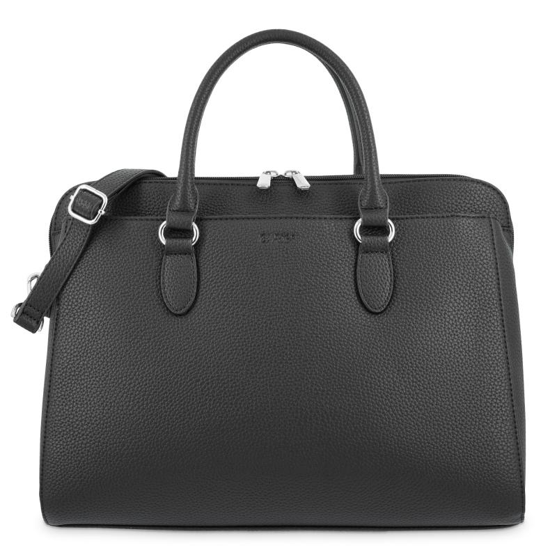 El potro Bolso shopping 3 cremalleras de El Potro color negro-Siena