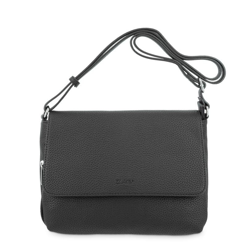 El potro Bolso solapa bandolera de El Potro color negro-Siena