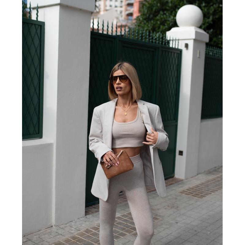 El Potro Carpeta Mujer En Lona Y Piel Vacuno Color Cuero - Vintage