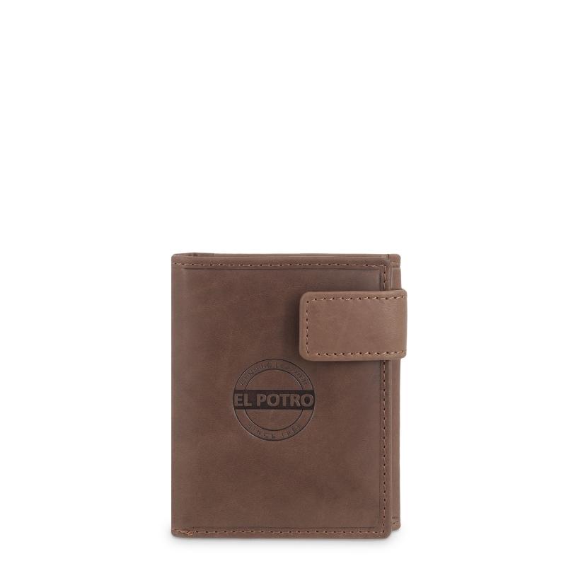 El potro Cartera con monedero exterior de hombre en piel vacuno cuero Legitimo-E L P O T R O