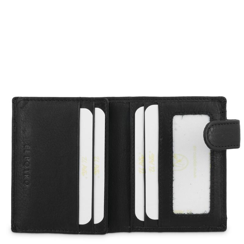 El Potro Cartera Con Monedero Exterior Hombre En Piel Vacuno Color Negro- Durango