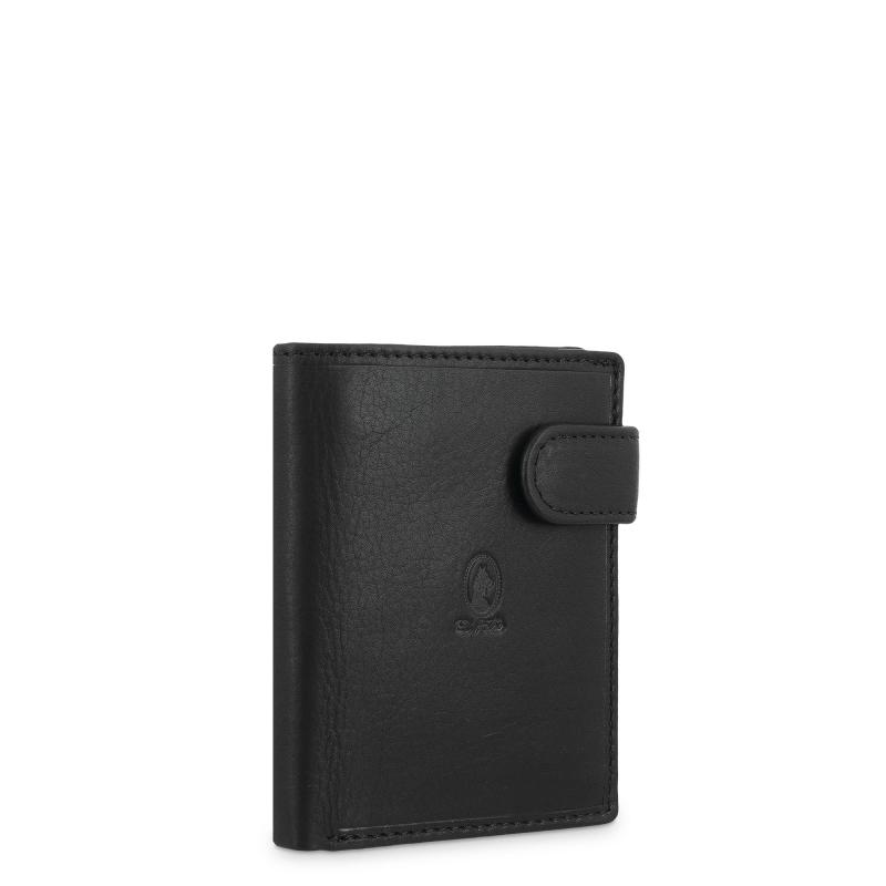 El Potro Cartera Con Monedero Exterior Hombre En Piel Vacuno Color Negro- Durango