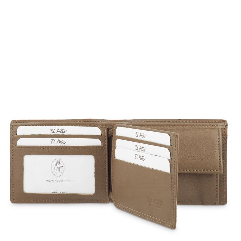 El Potro Cartera Con Monedero Interior Color Negro - El Potro