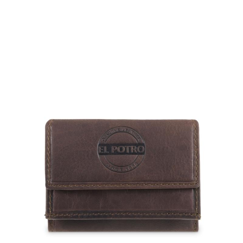 El potro Cartera con monedero interior de hombre en piel vacuno marrón Legitimo-E L P O T R O
