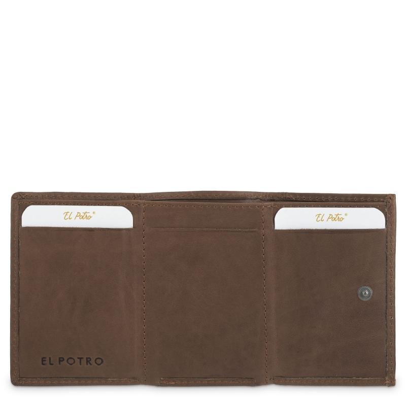 El Potro Cartera Con Monedero Interior De Hombre En Piel Vacuno Cuero Legitimo-E L P O T R O
