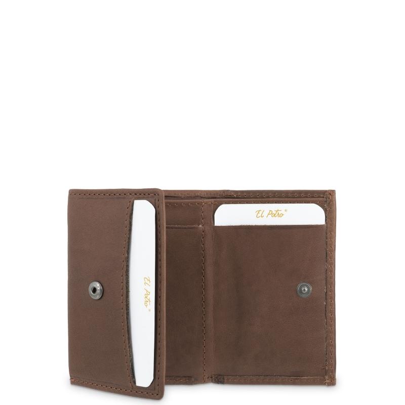 El Potro Cartera Con Monedero Interior De Hombre En Piel Vacuno Cuero Legitimo-E L P O T R O