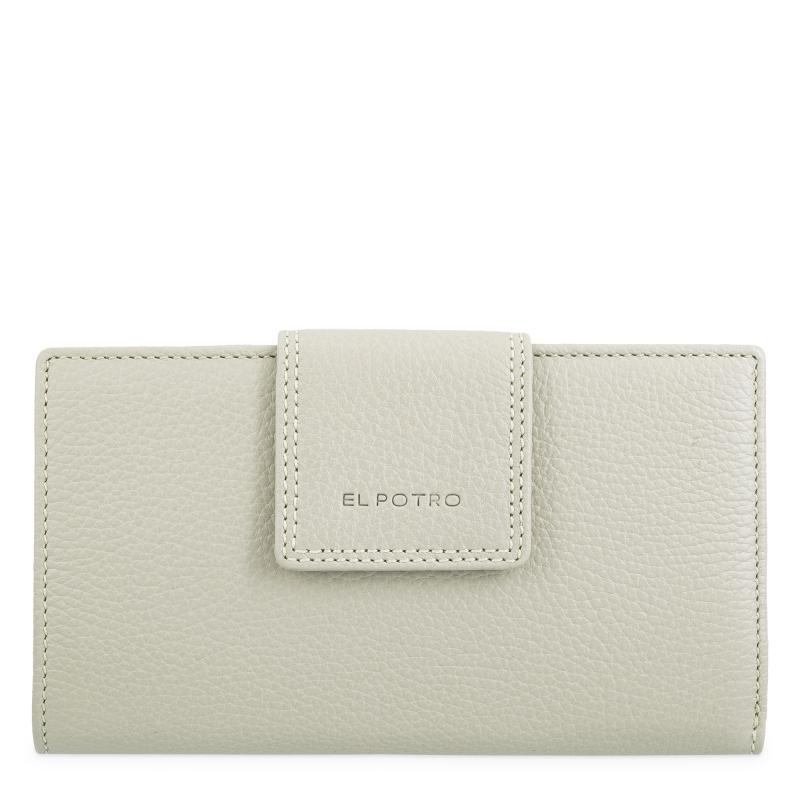 El potro Cartera de mujer grande en piel vacuno color beige - I R I S