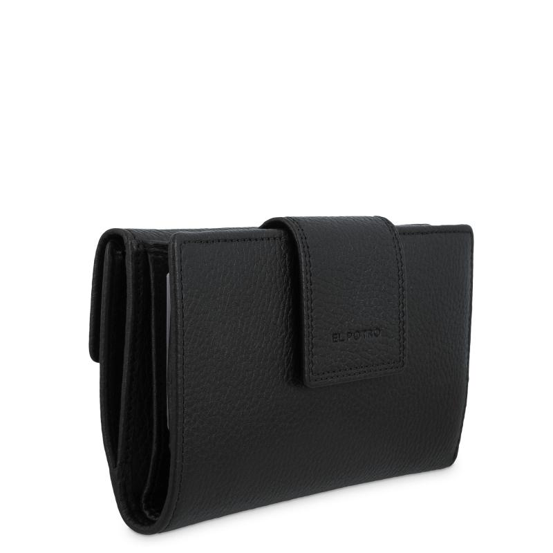 El Potro Cartera De Mujer Grande En Piel Vacuno Color Negro - I R I S