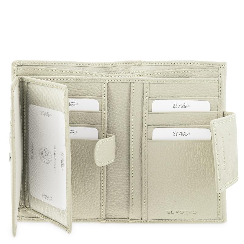 El Potro Cartera De Mujer Mediana En Piel Vacuno Color Beige- I R I S