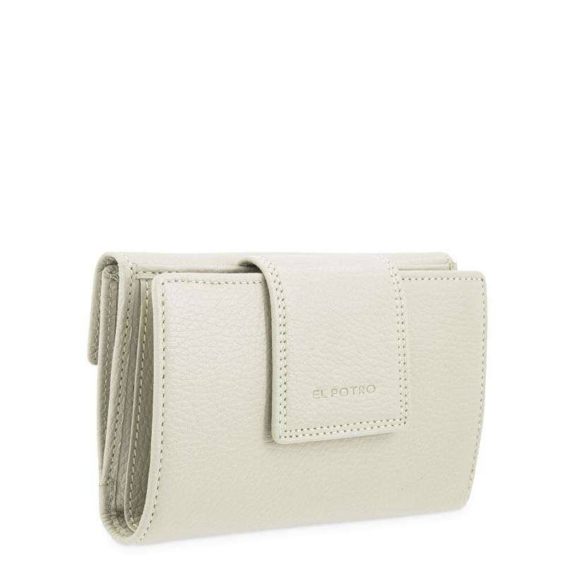 El Potro Cartera De Mujer Mediana En Piel Vacuno Color Beige- I R I S