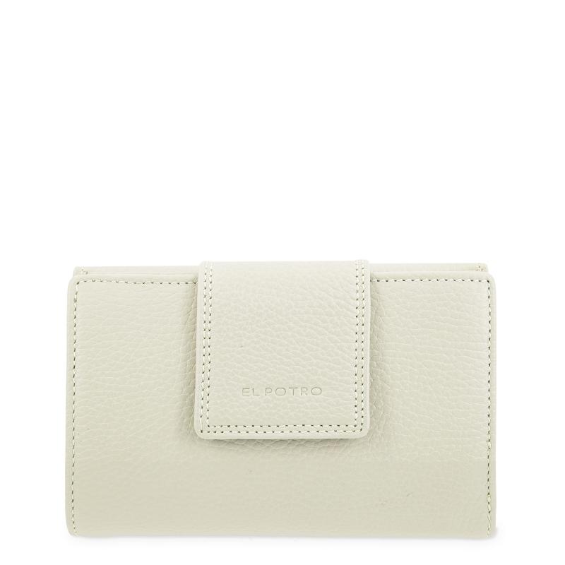 El potro Cartera de mujer mediana en piel vacuno color beige- I R I S