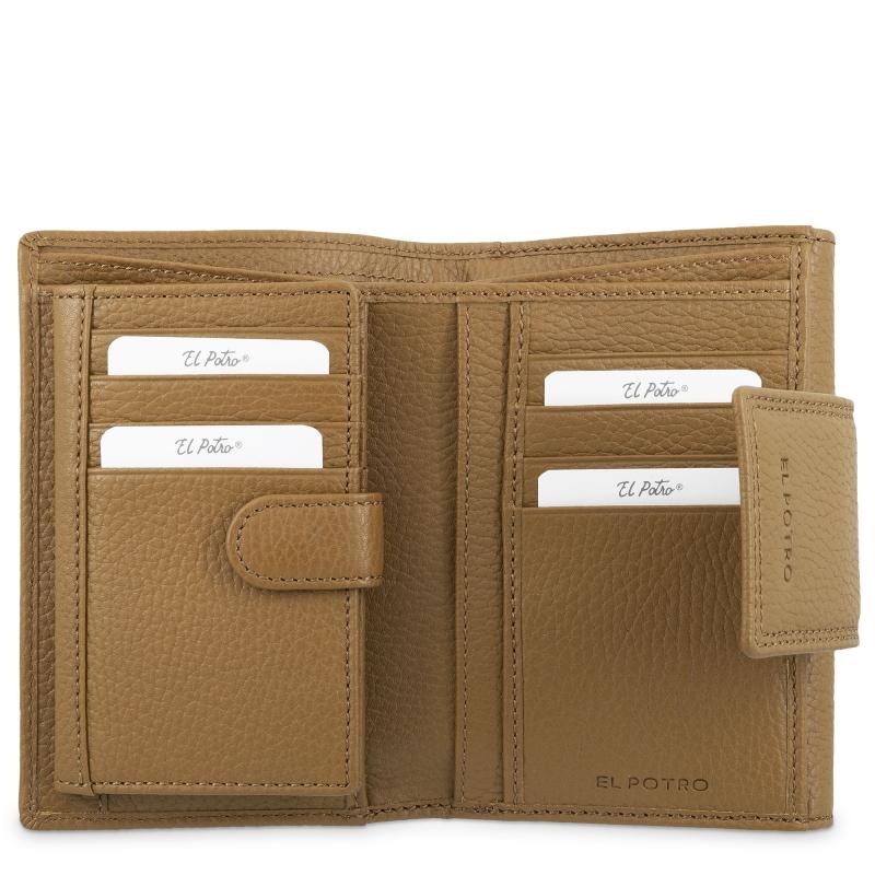 El Potro Cartera De Mujer Mediana En Piel Vacuno Color Cuero- I R I S