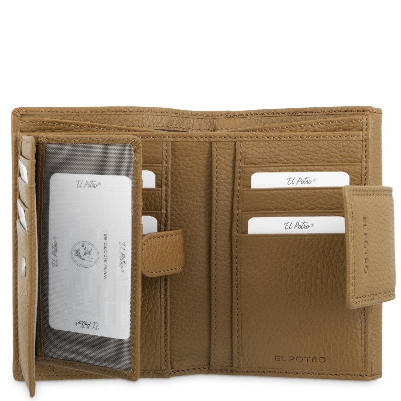 El Potro Cartera De Mujer Mediana En Piel Vacuno Color Cuero- I R I S