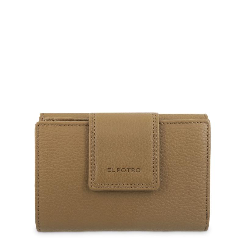 El potro Cartera de mujer mediana en piel vacuno color cuero- I R I S