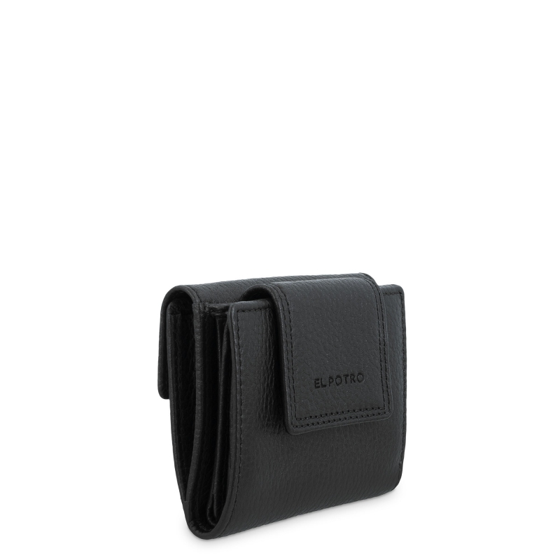 El Potro Cartera De Mujer Pequeña En Piel Vacuno Color Negro - Floater