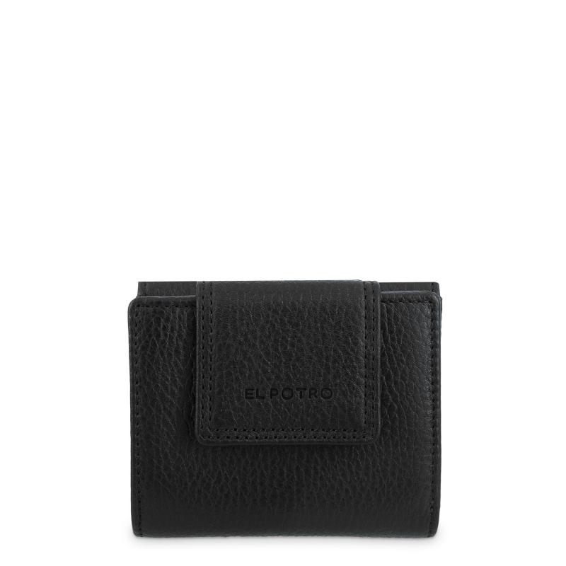 El potro Cartera de mujer pequeña en piel vacuno color negro - I R I S