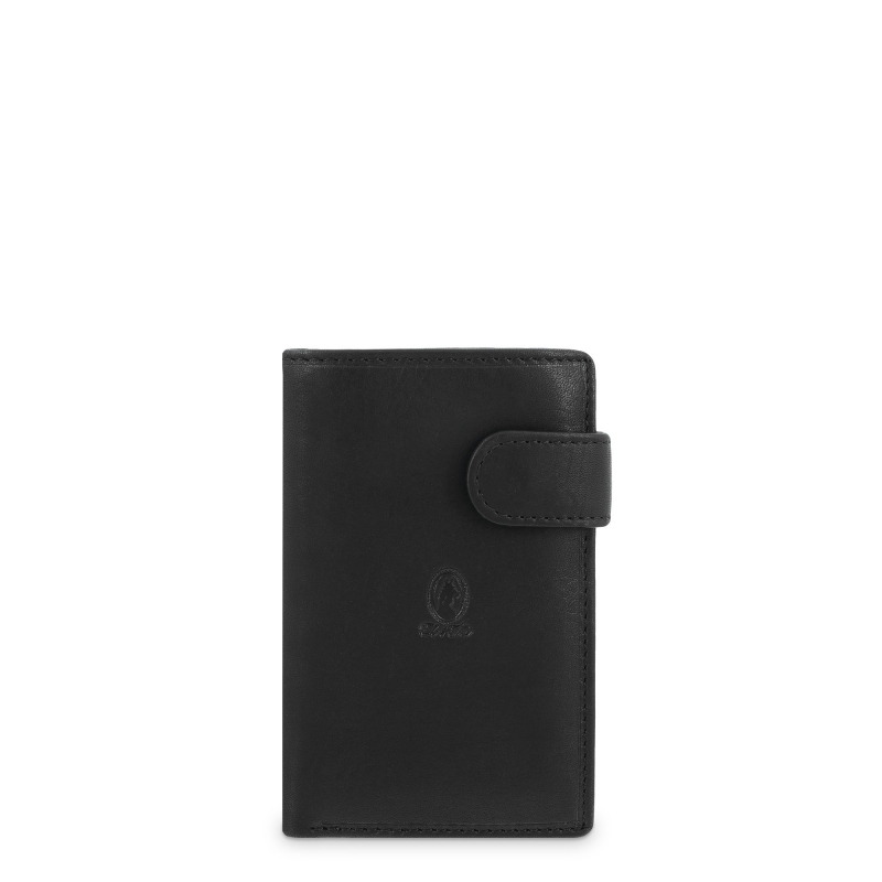 El potro Cartera grande con monedero exterior hombre en piel vacuno color negro -Durango