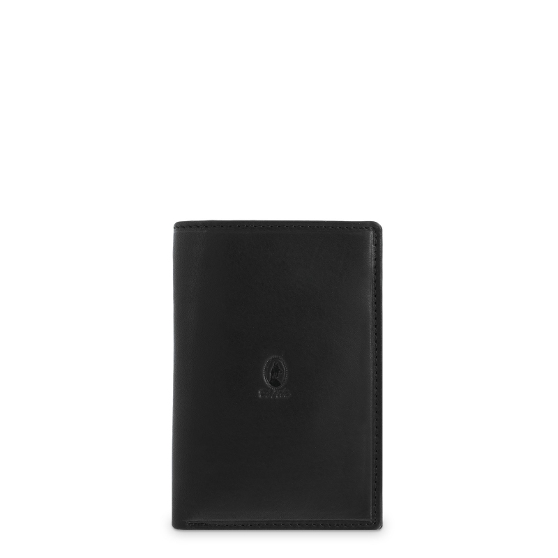 El potro Cartera grande con tarjeteros exterior hombre en piel vacuno color negro -Durango
