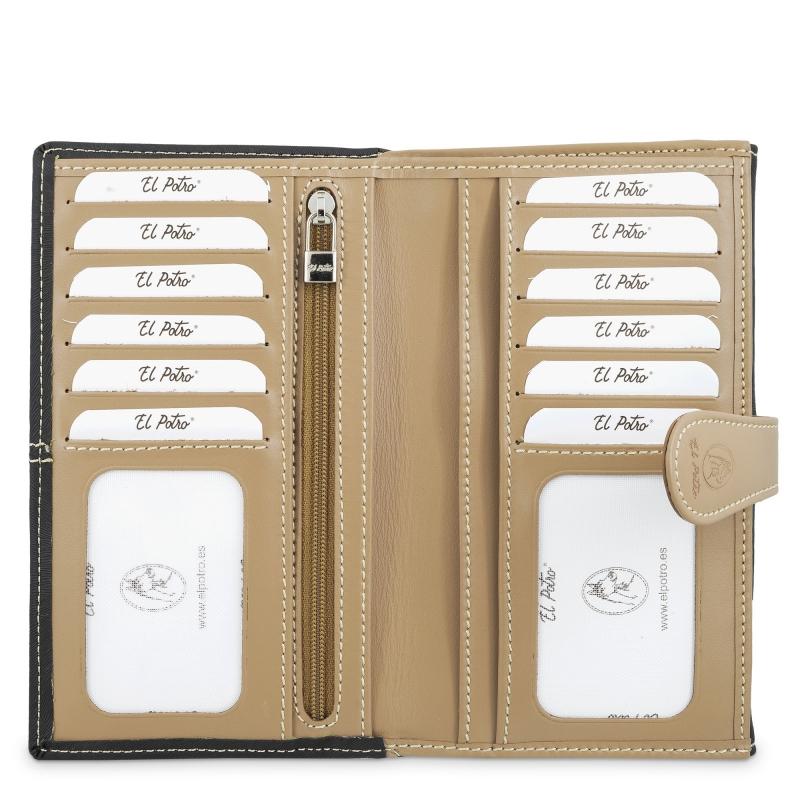 El Potro Cartera Grande Mujer En Color Negro-base-El Potro