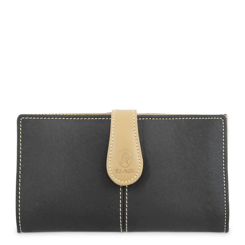 El potro Cartera grande mujer en color negro-base-El Potro