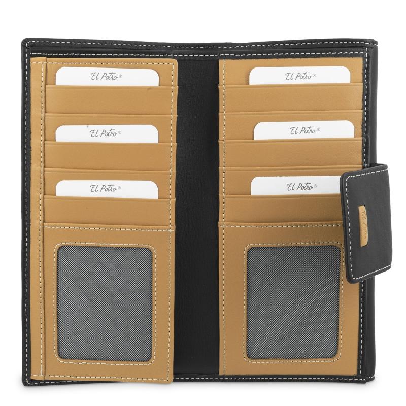 El Potro Cartera Grande Mujer En Piel Vacuno Color Negro-El Potro