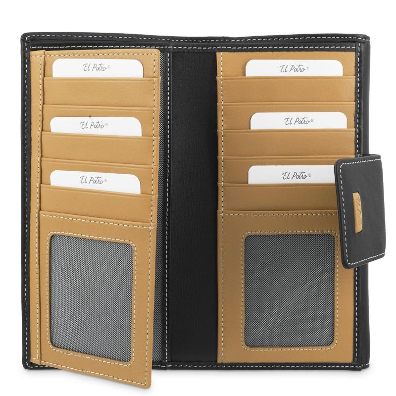 El Potro Cartera Grande Mujer En Piel Vacuno Color Negro-El Potro