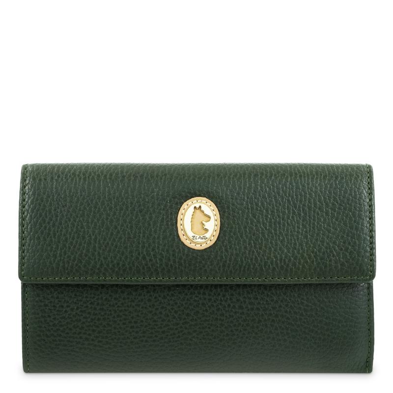 El Potro Cartera Grande Mujer En Piel Vacuno Color Verde-El Potro