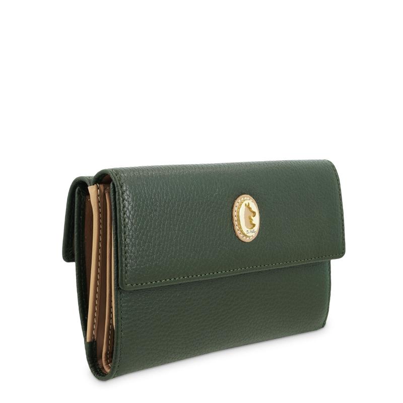 El Potro Cartera Grande Mujer En Piel Vacuno Color Verde-El Potro