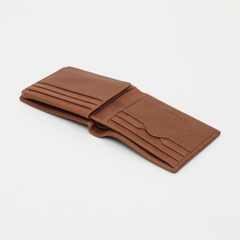 El Potro Cartera Hombre En Piel Vacuno Color Cuero- Durango