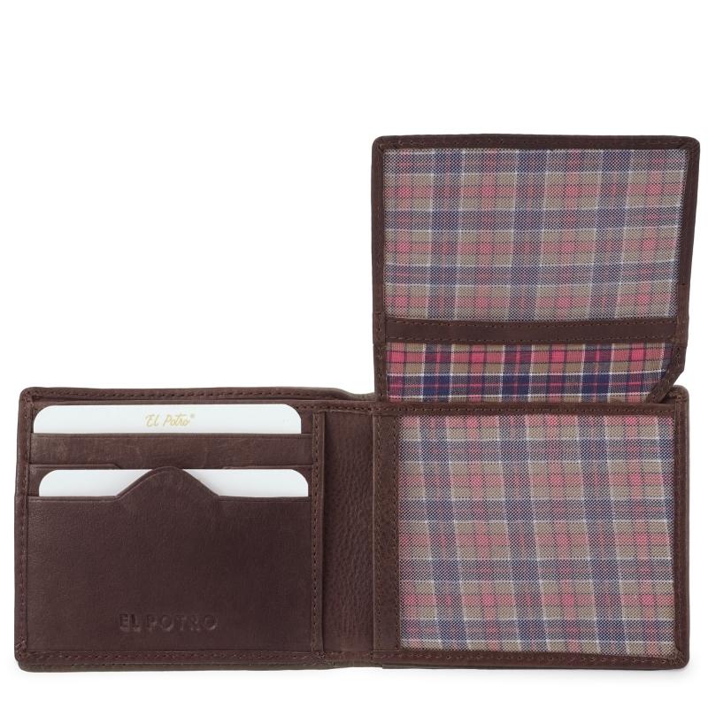 El Potro Cartera Hombre En Piel Vacuno Color Marrón - Durango