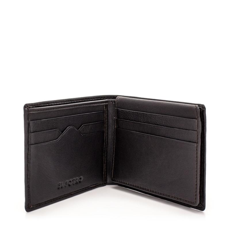 El Potro Cartera Hombre En Piel Vacuno Color Negro - Roma