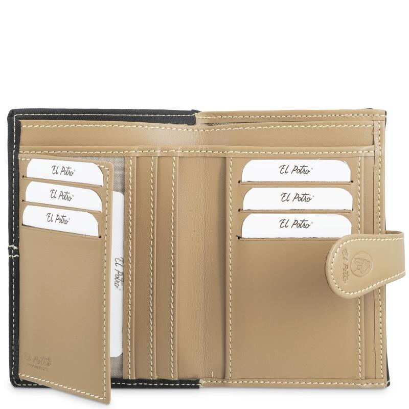 El Potro Cartera Mediana Mujer En Color Negro-base-El Potro