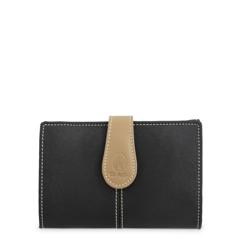 El potro Cartera mediana mujer en color negro-base-El Potro