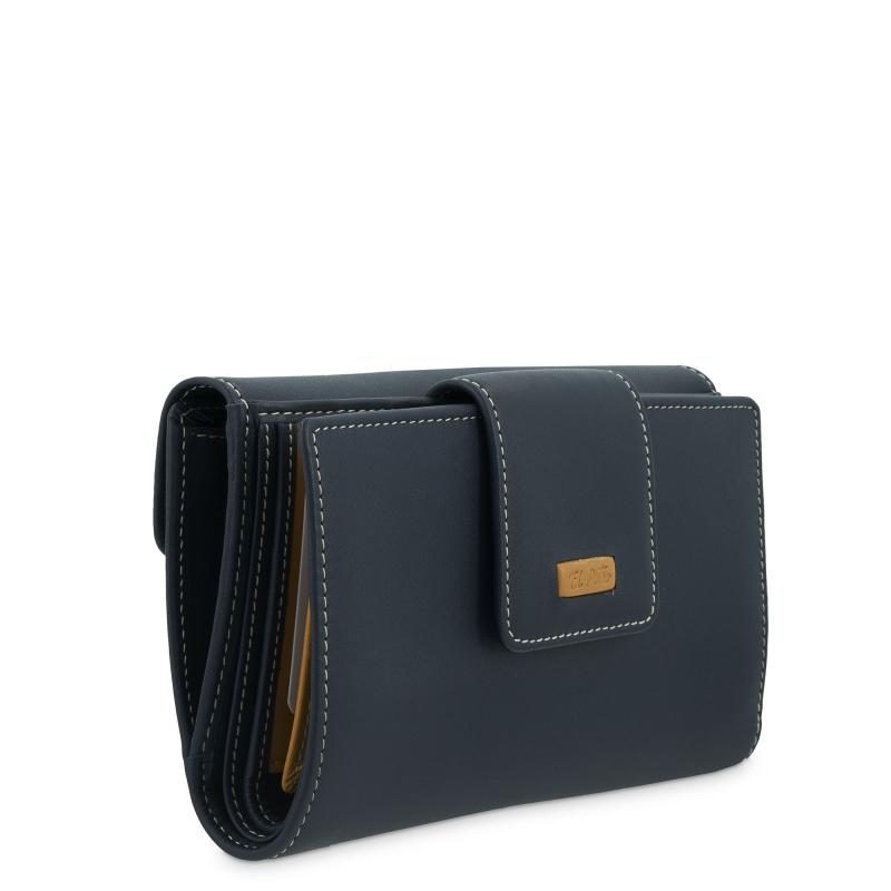 El Potro Cartera Mediana Mujer En Piel Vacuno Color Azul-El Potro