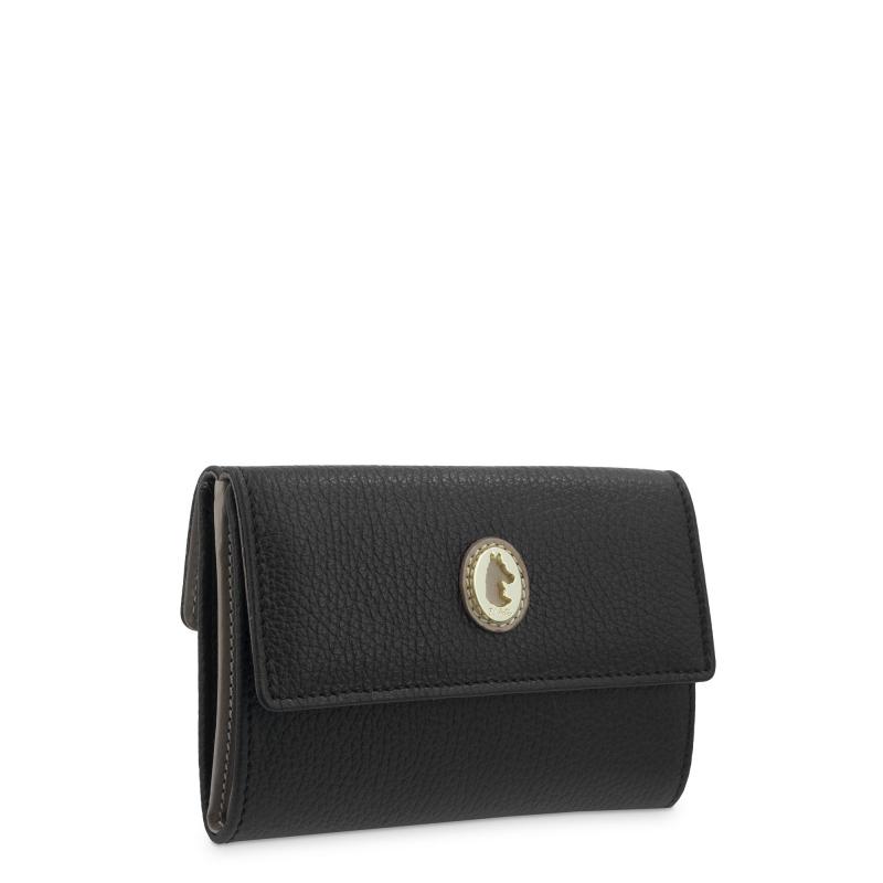 El Potro Cartera Mediana Mujer En Piel Vacuno Color Negro-El Potro