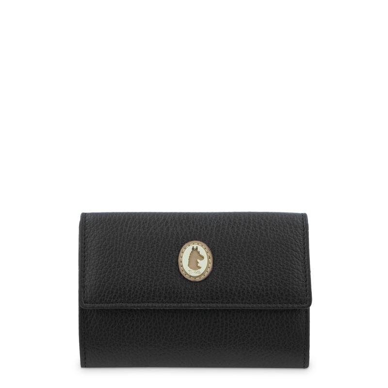 El potro Cartera mediana mujer en piel vacuno color negro-El Potro