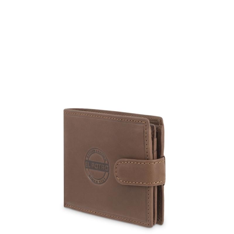 El Potro Cartera Monedero Interior De Hombre En Piel Vacuno Cuero Legitimo-E L P O T R O
