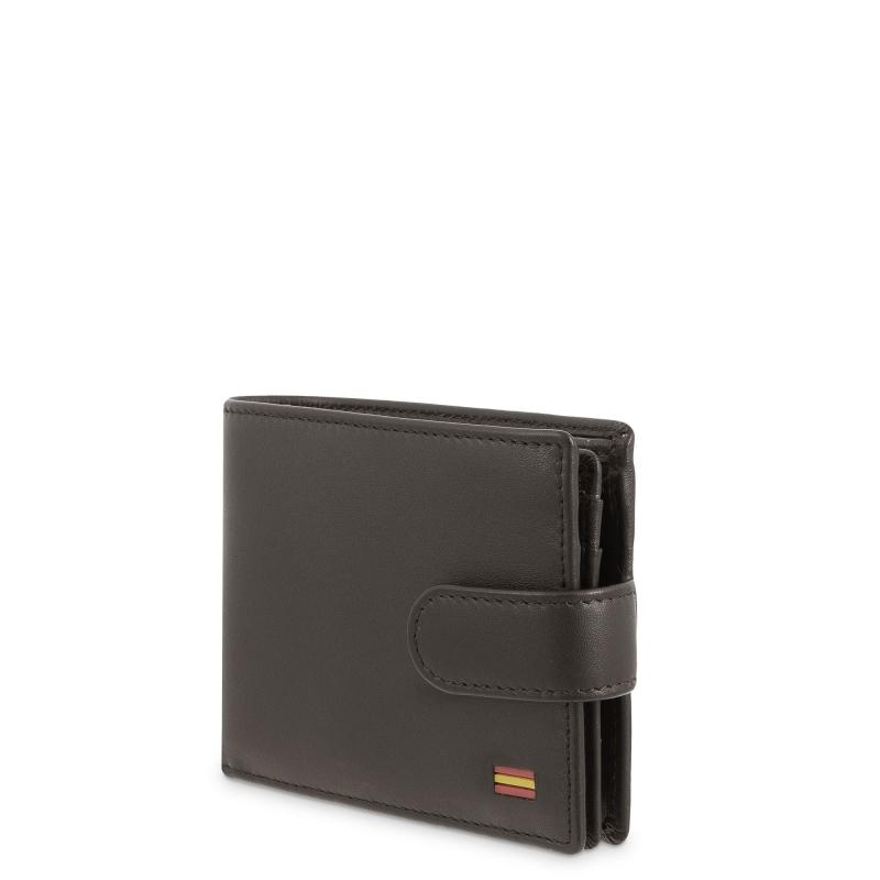 El Potro Cartera Monedero Interior De Hombre En Piel Vacuno Marrón Nación-E L P O T R O