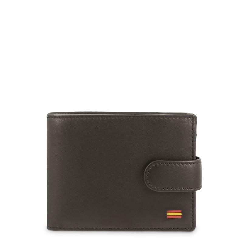 El potro Cartera monedero interior de hombre en piel vacuno marrón nación-E L P O T R O