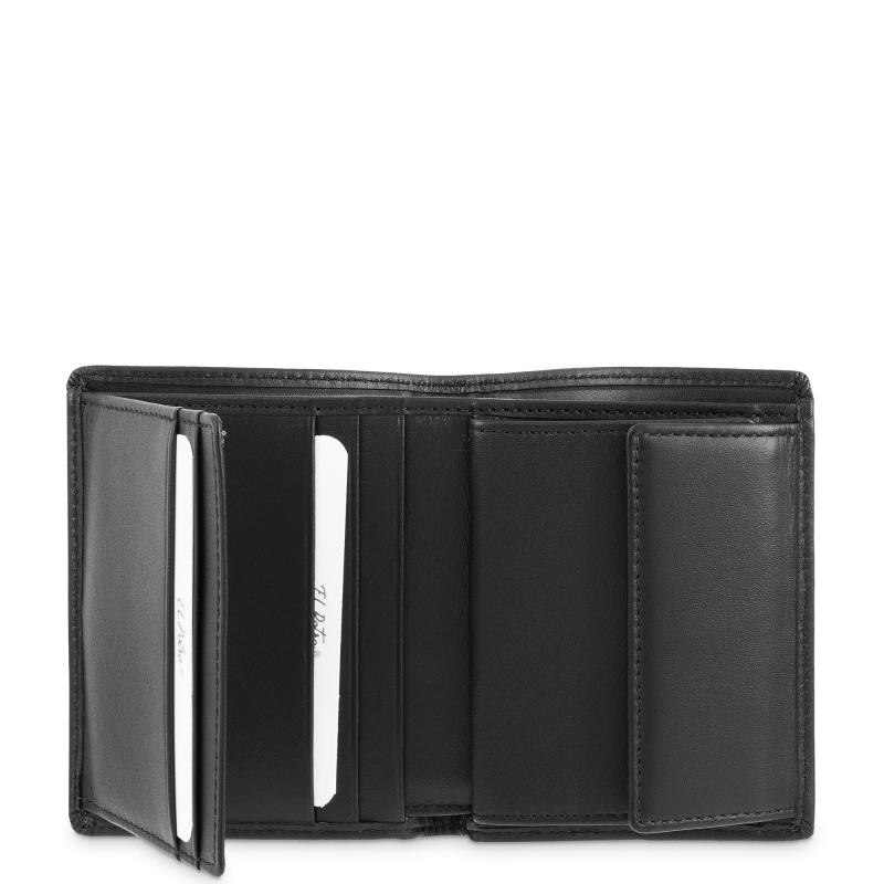 El Potro Cartera Monedero Interior De Hombre En Piel Vacuno Negro Nación-E L P O T R O