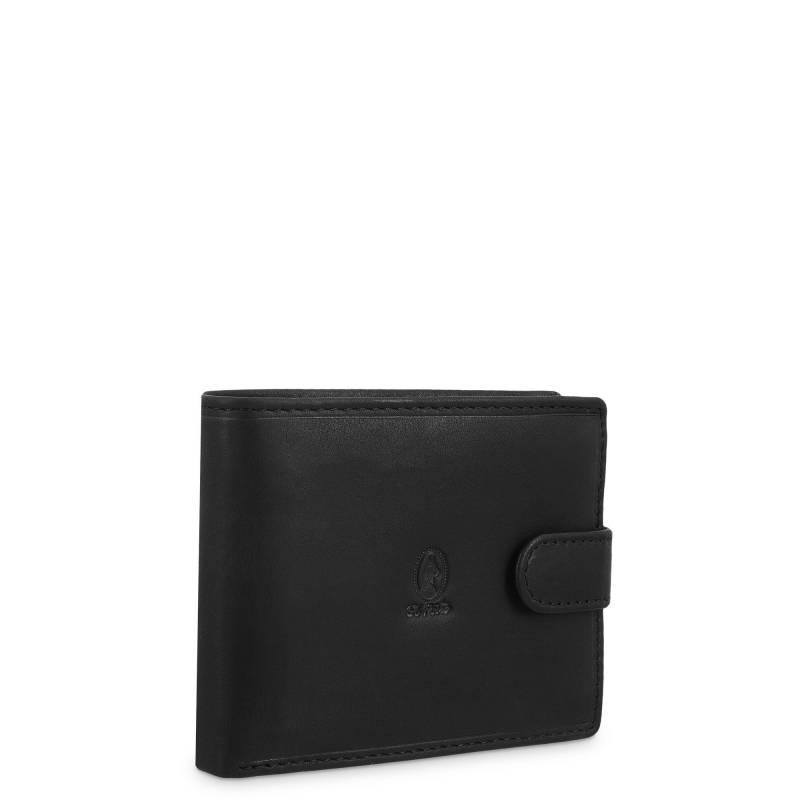 El Potro Cartera Monedero Interior De Hombre En Piel Vacuno Negro-Durango