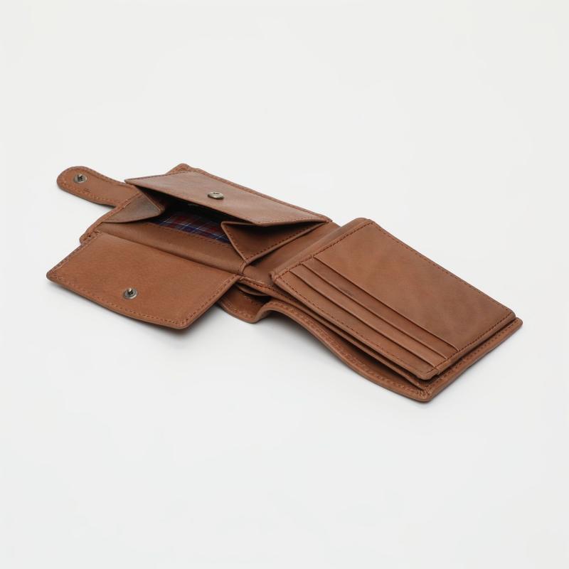 El Potro Cartera Monedero Interior De Hombre En Piel Vacuno Cuero-Durango