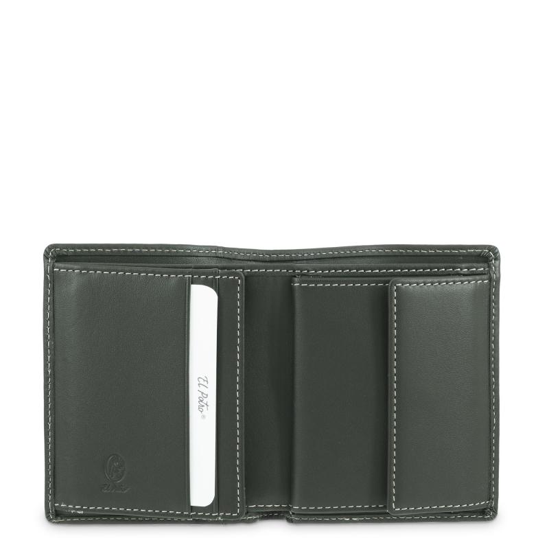 El Potro Cartera Monedero Interior De Hombre En Piel Vacuno Verde Urban-E L P O T R O
