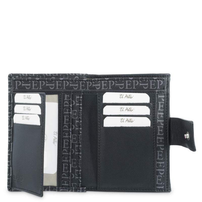 El Potro Cartera Mujer Color Negro Insignia-El Potro