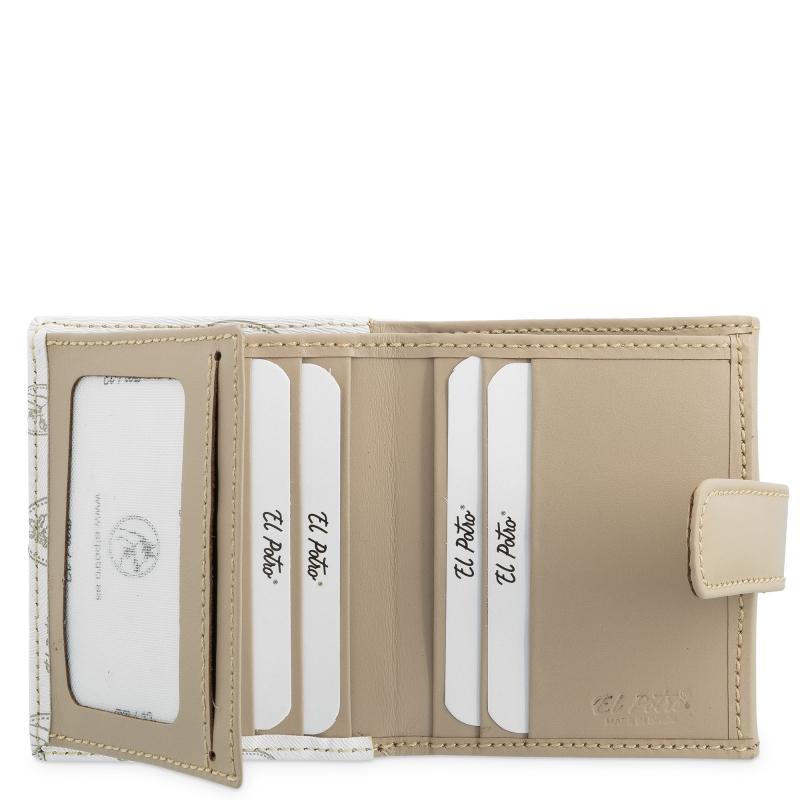 El Potro Cartera Mujer En Lona Y Piel Vacuno Color Blanco - Vintage