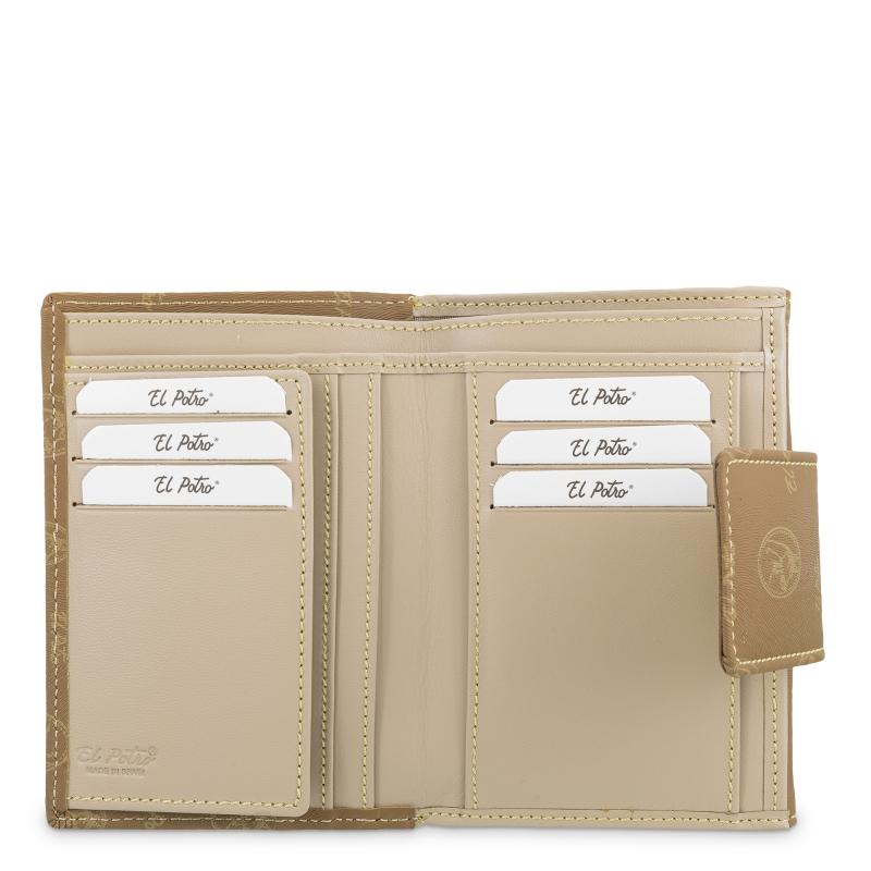 El Potro Cartera Mujer En Lona Y Piel Vacuno Color Cuero - Vintage