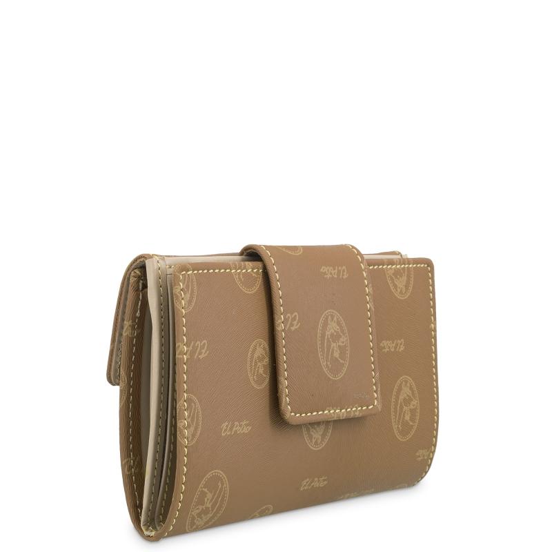 El Potro Cartera Mujer En Lona Y Piel Vacuno Color Cuero - Vintage