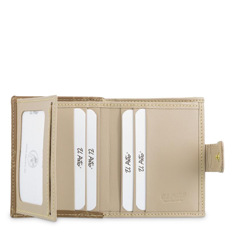 El Potro Cartera Mujer En Lona Y Piel Vacuno Color Cuero- Vintage