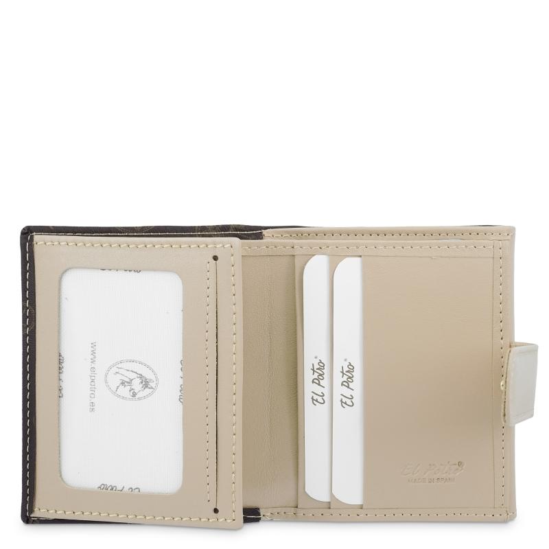 El Potro Cartera Mujer En Lona Y Piel Vacuno Color Marrón - Vintage